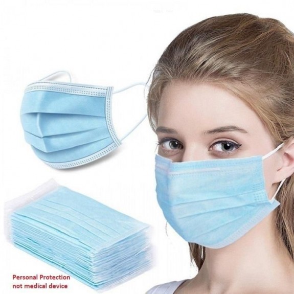 Disposable Ear Loops Face Masks 1 Piece